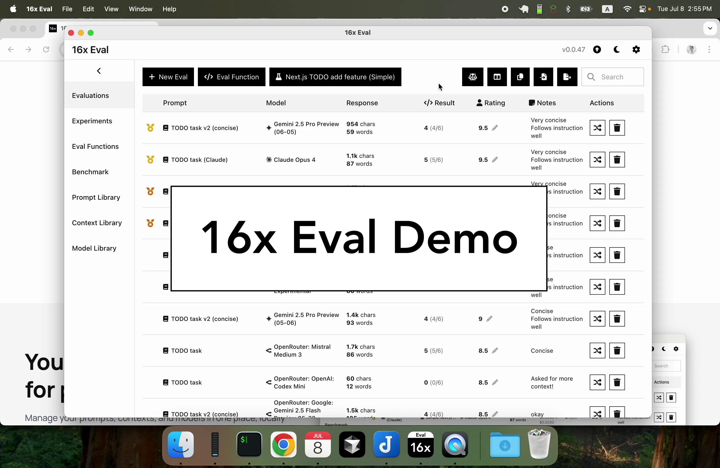 16x Eval demo video