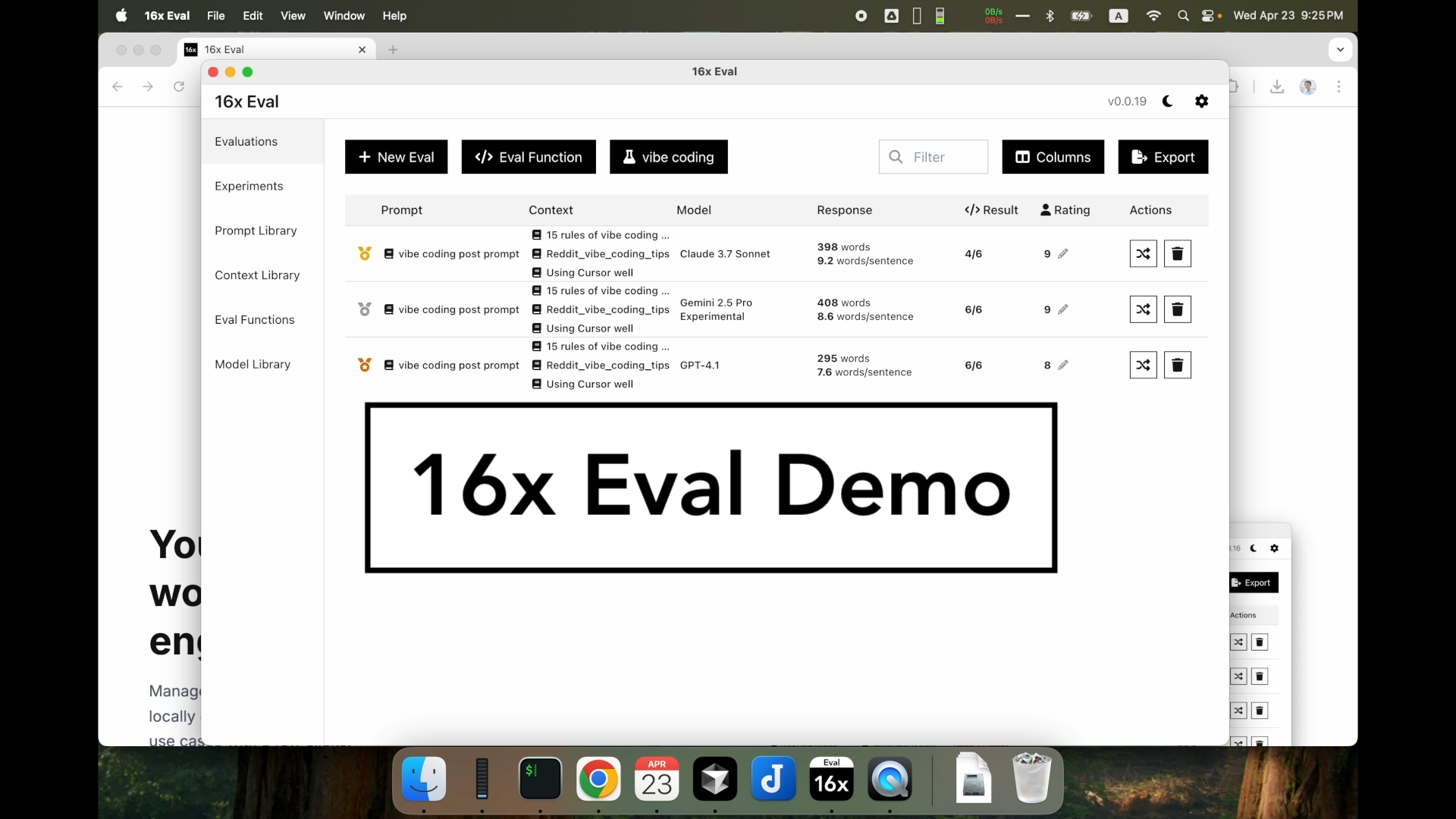 16x Eval demo video