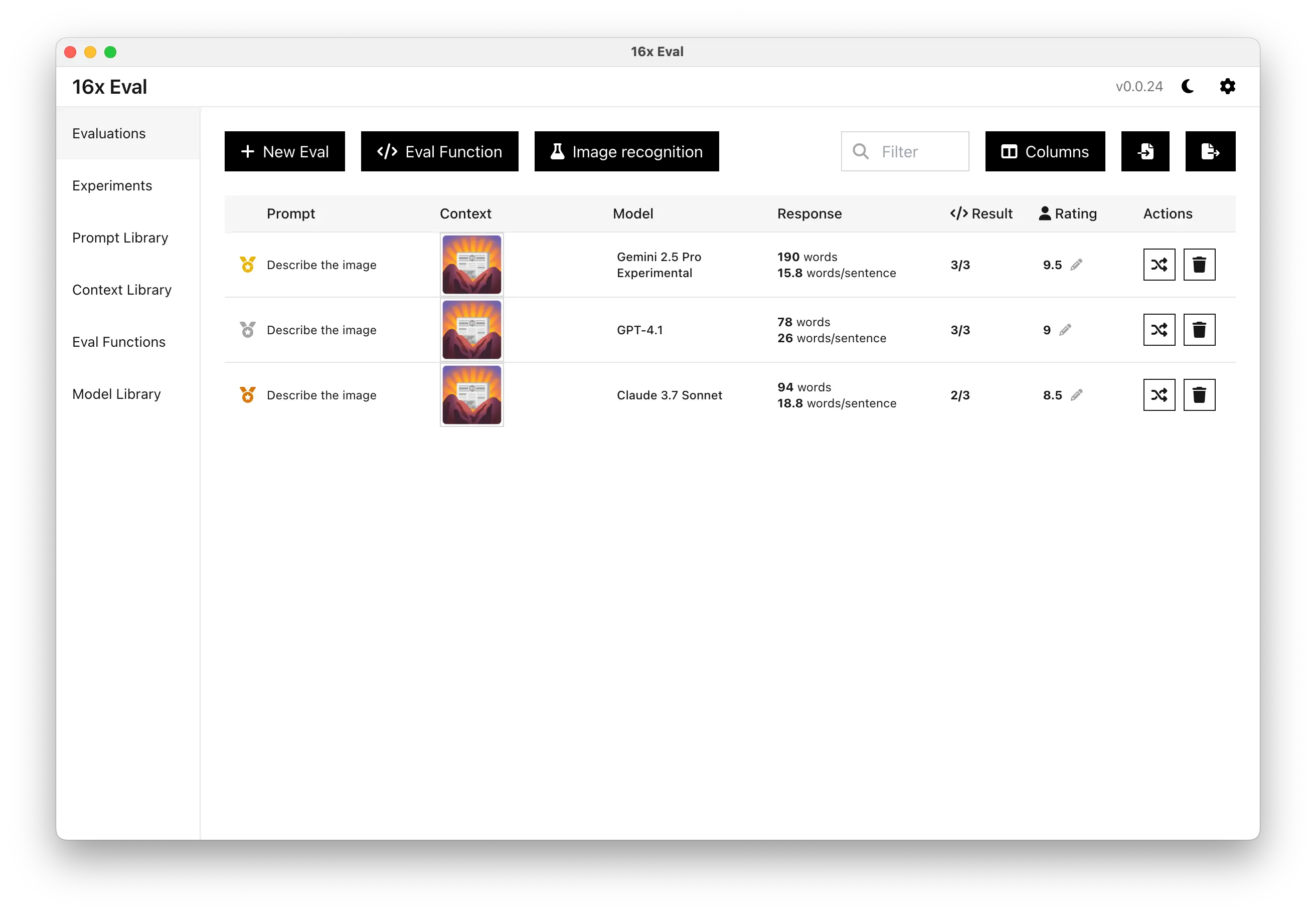 Release 0.0.24 - Image context