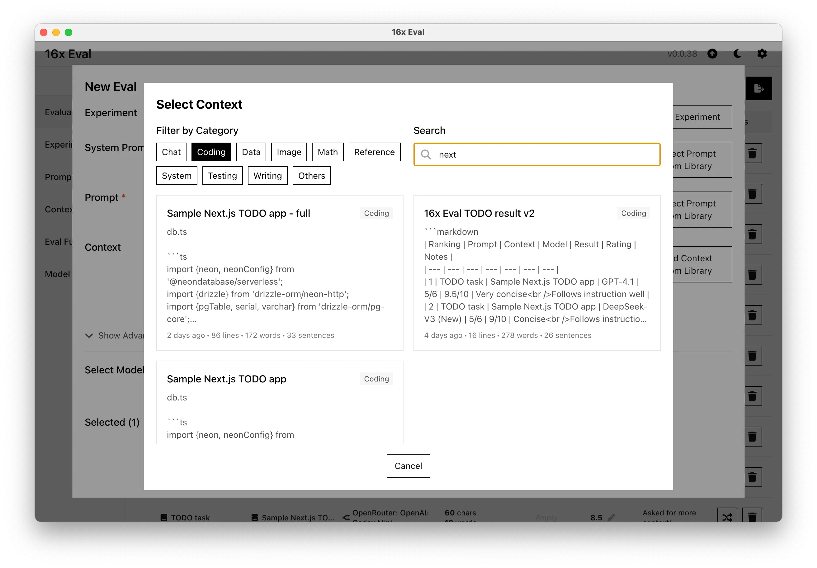 Release 0.0.38 - Search functionality