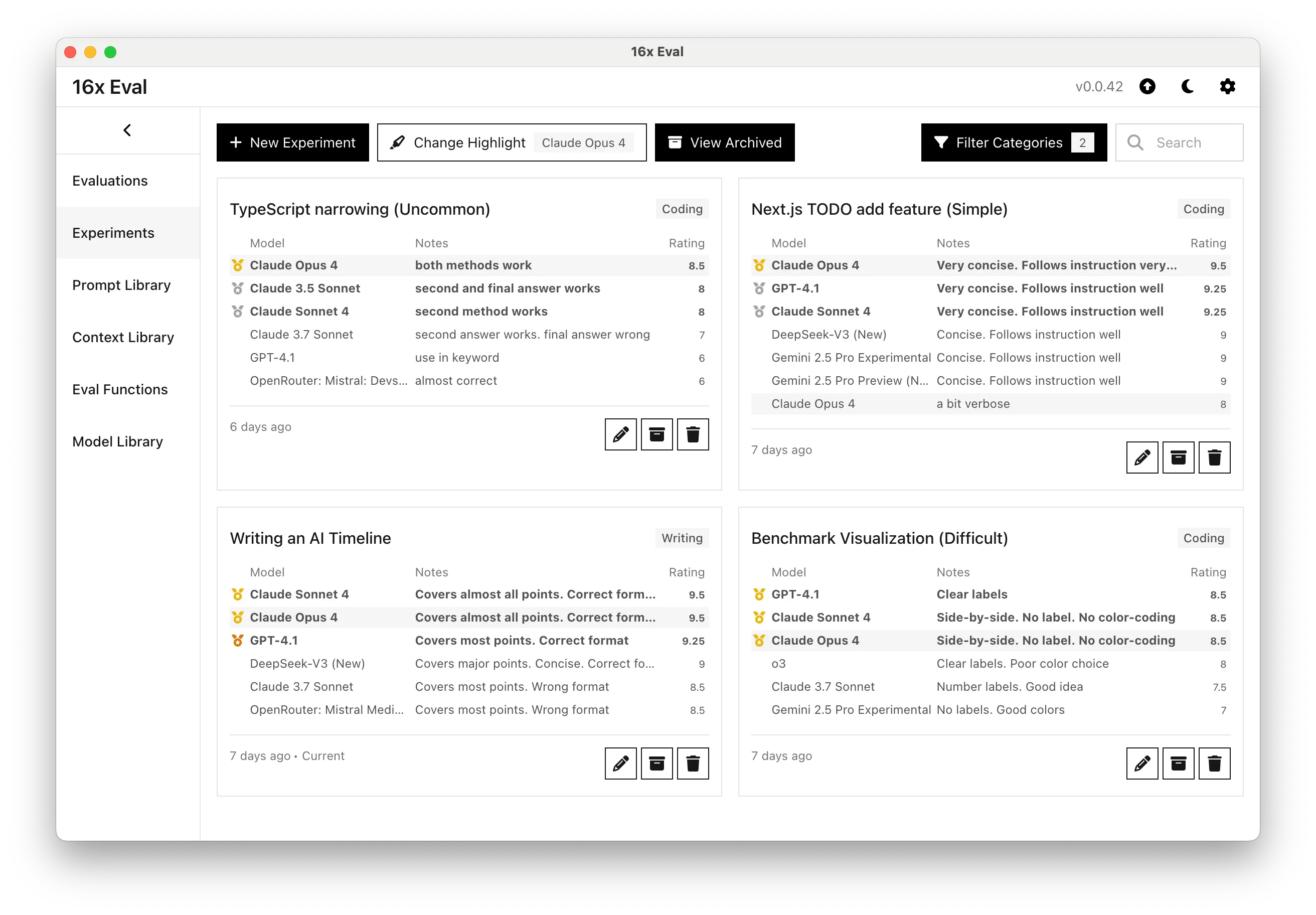 Release 0.0.42 - Claude 4 Opus