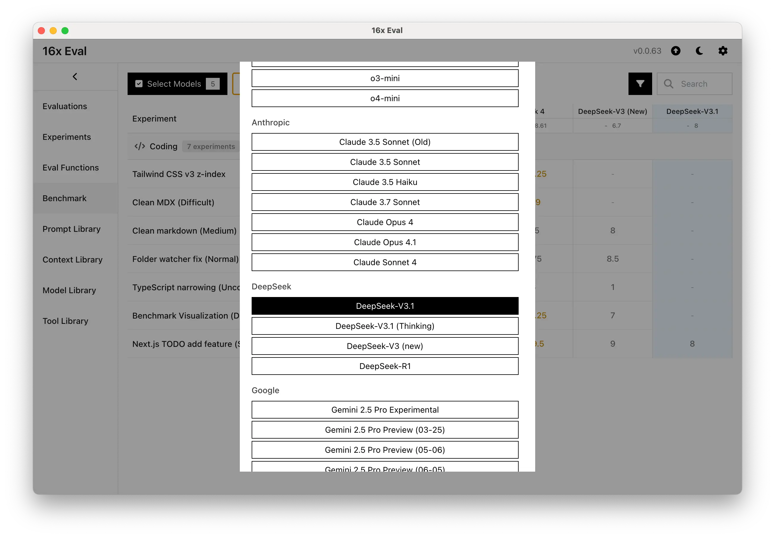 Release 0.0.63 - DeepSeek-V3.1 model